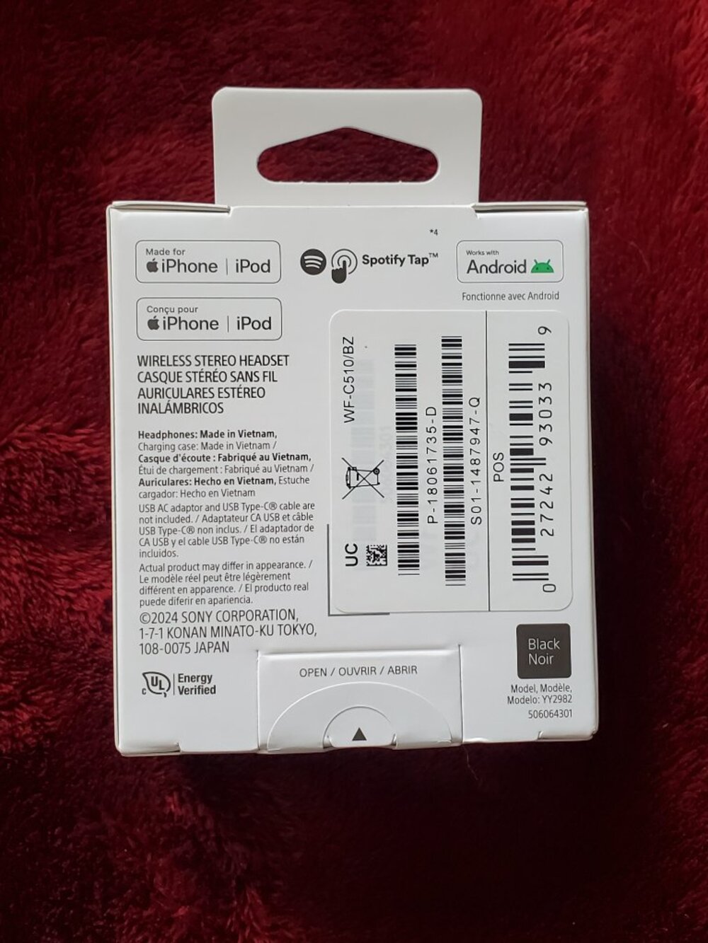 Sony WF-C510 Wireless Earbuds for iPhone/iPod NWT works with Android - Picture 8 of 10